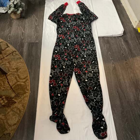 Disney Mickey Mouse One Piece Pajamas Sleepwear Footed (3-5) Juniors Kidcore - Picture 3 of 8